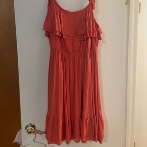 Torrid coral skater dress